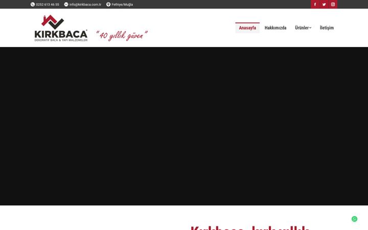 Screenshot of kirkbaca.com.tr