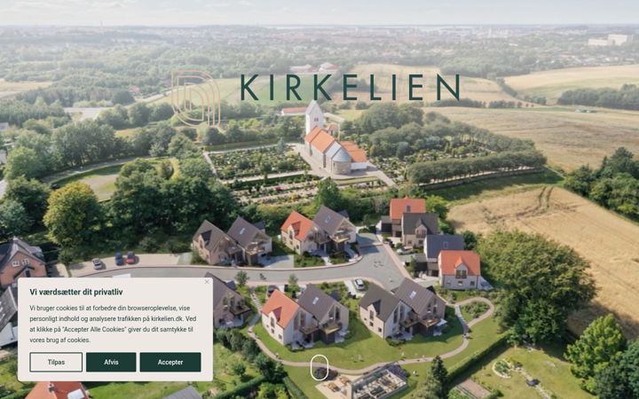 Screenshot of kirkelien.dk