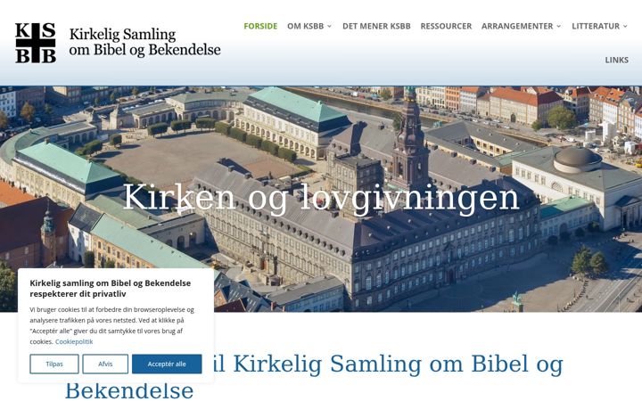 Screenshot of kirkelig-samling.dk