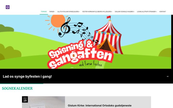 Screenshot of kirkeogliv.dk