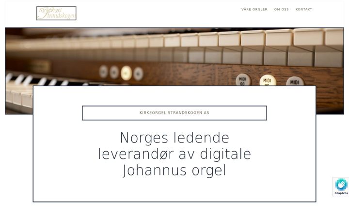 Screenshot of kirkeorgel.no