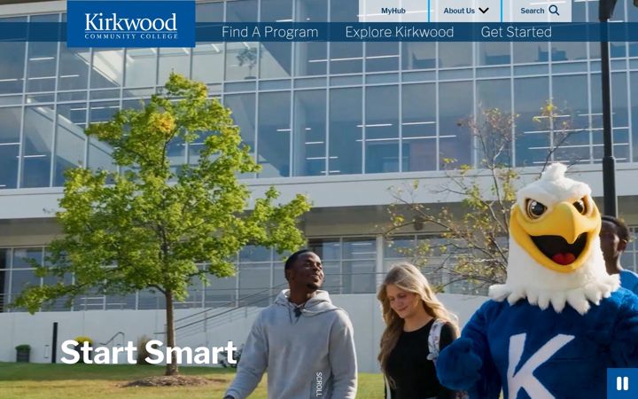 Screenshot of kirkwood.edu