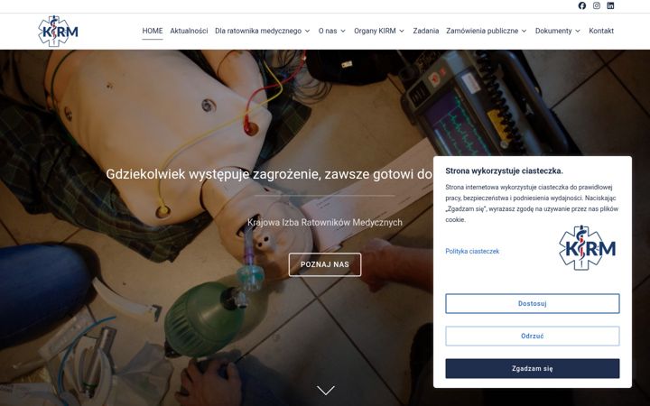 Screenshot of kirm.org.pl