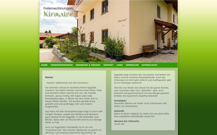 Screenshot of kirmaier-chiemsee.de