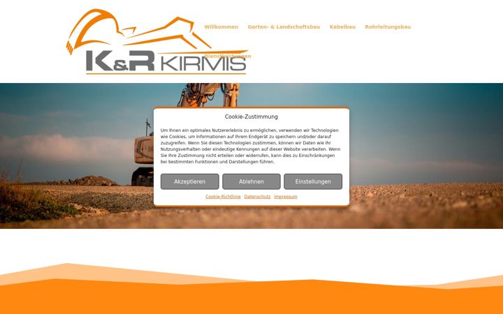 Screenshot of kirmis-bau.de