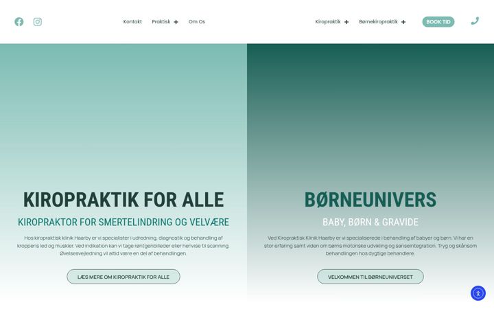 Screenshot di kirohaarby.dk