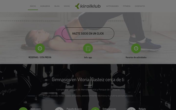 Screenshot of kirolklub.com