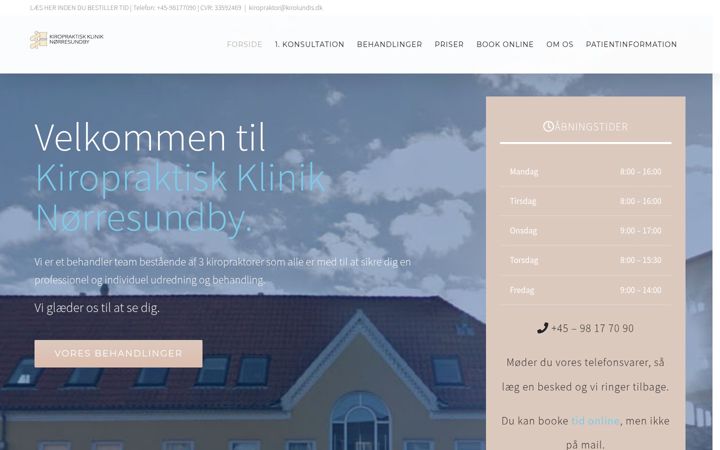 Screenshot of kirolundis.dk