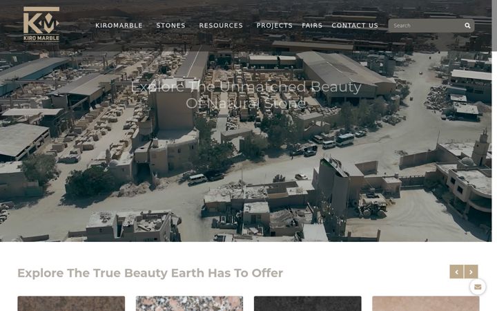 Screenshot of kiromarble.com