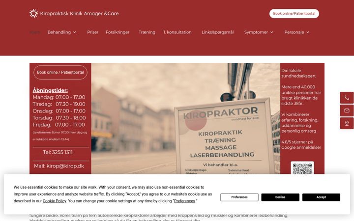 Screenshot of kirop.dk