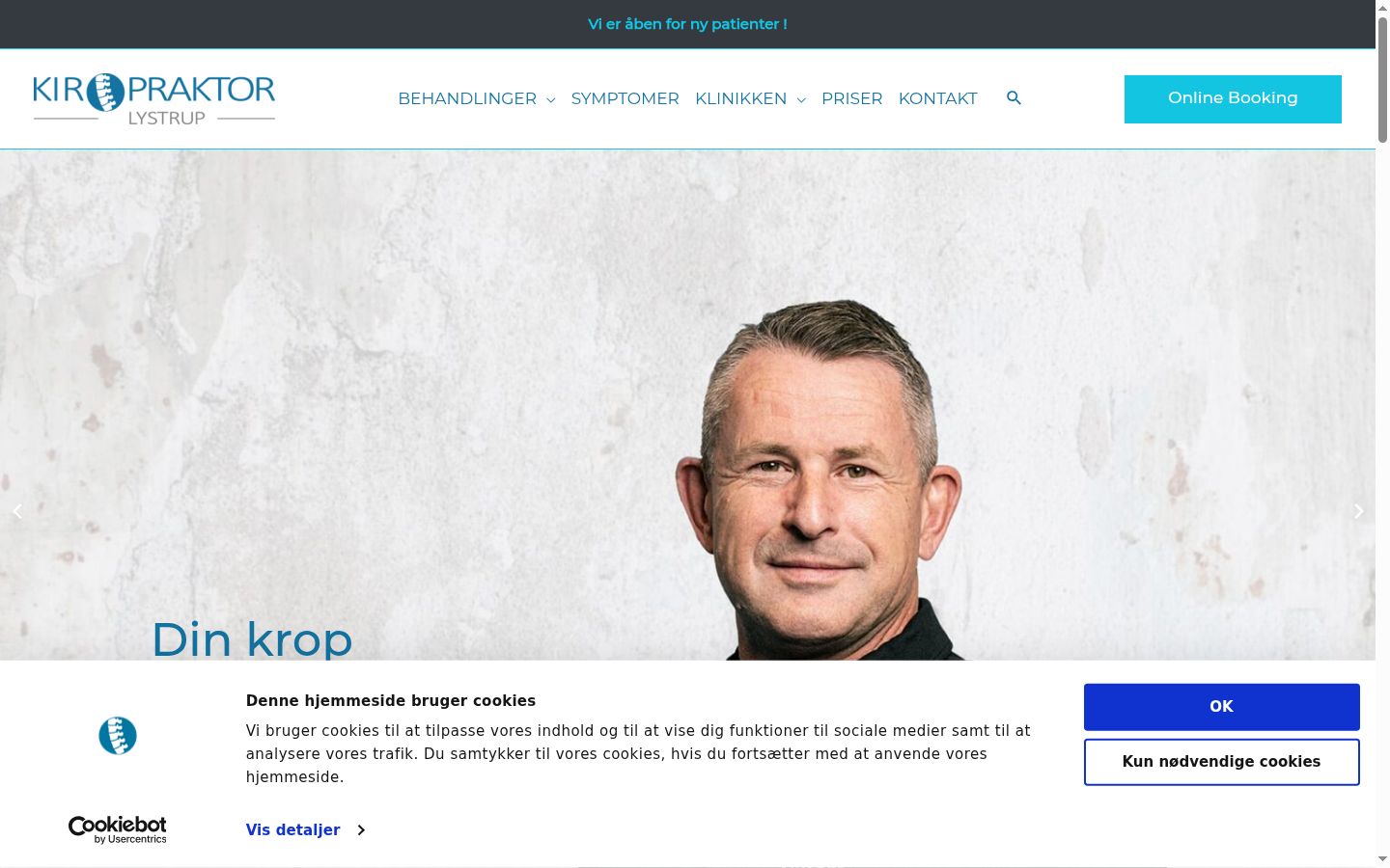 Screenshot tal-banner tal-kunsens muri qabel kwalunkwe interazzjoni