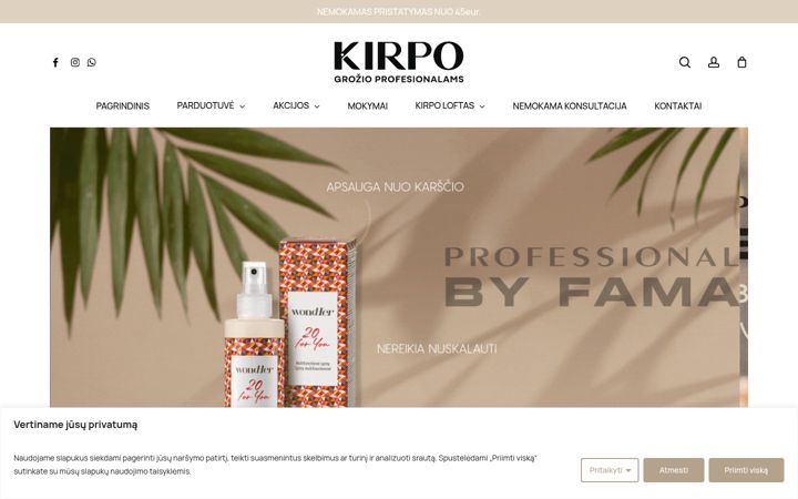 Screenshot of kirpo.lt