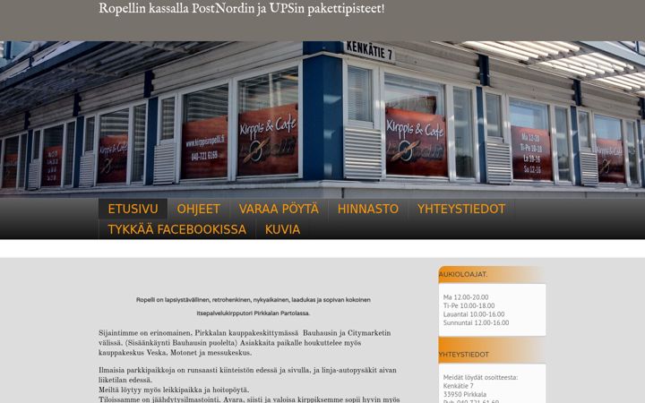 Screenshot of kirppisropelli.fi