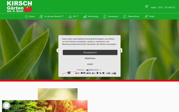 Screenshot of kirsch-gaerten.de