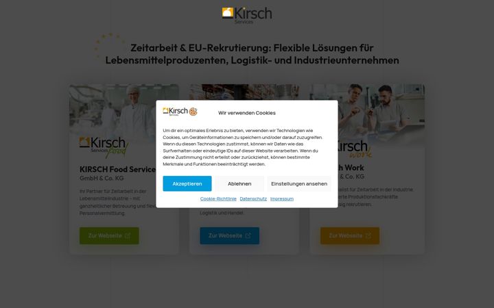 Screenshot of kirsch-services.com