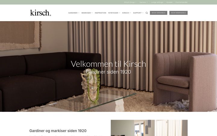 Screenshot of kirsch.dk
