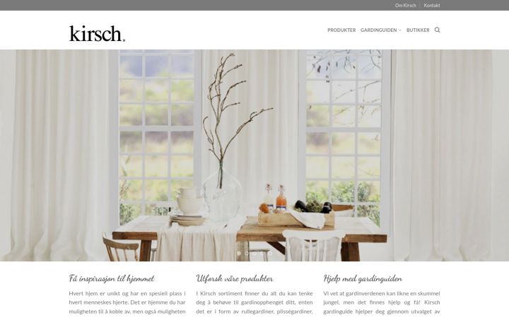 Screenshot of kirsch.no