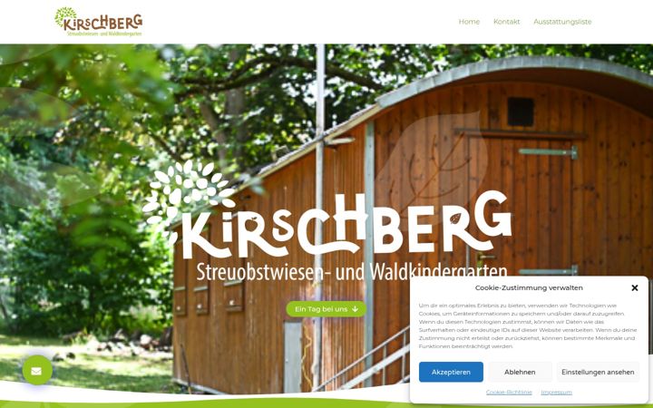Screenshot of kirschbergkindergarten.de