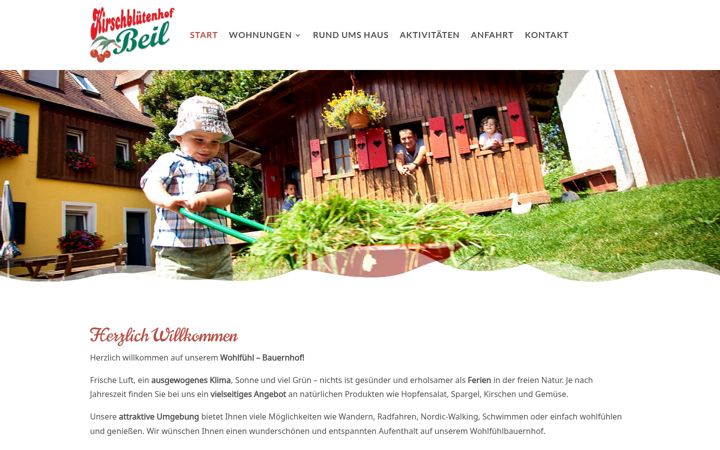 Screenshot of kirschbluetenhof.de
