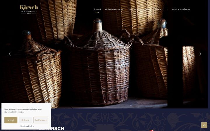 Screenshot of kirschdefougerolles.com