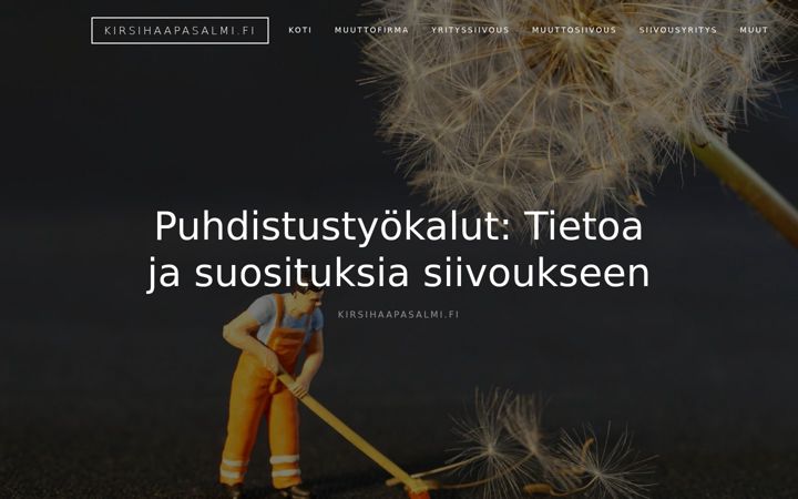 Screenshot of kirsihaapasalmi.fi