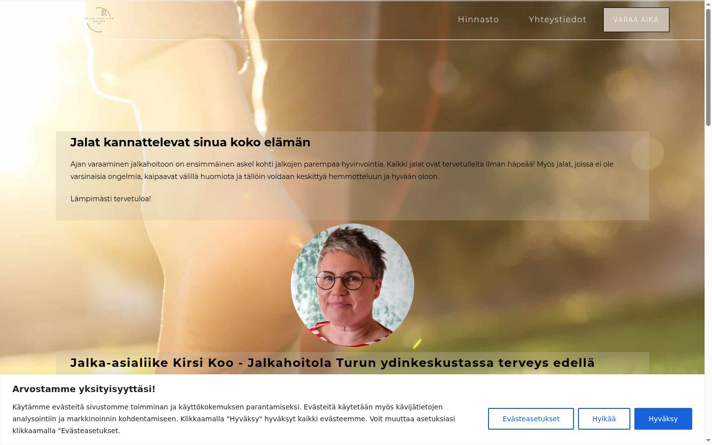 Screenshot des Einwilligungsbanners vor jeglicher Interaktion