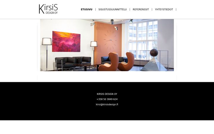Screenshot of kirsisdesign.fi