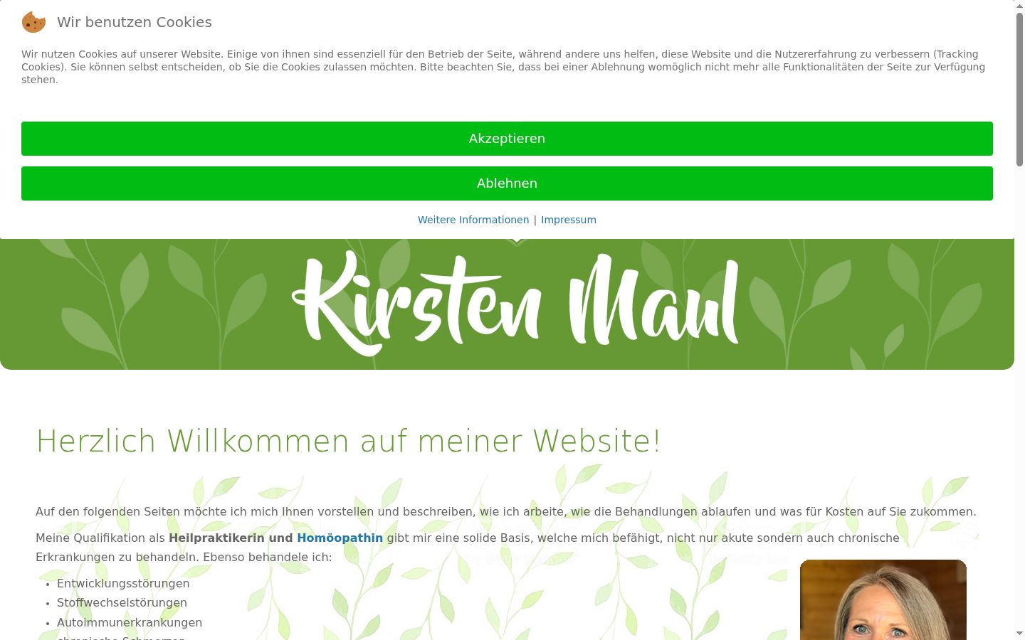 Screenshot tal-banner tal-kunsens muri qabel kwalunkwe interazzjoni