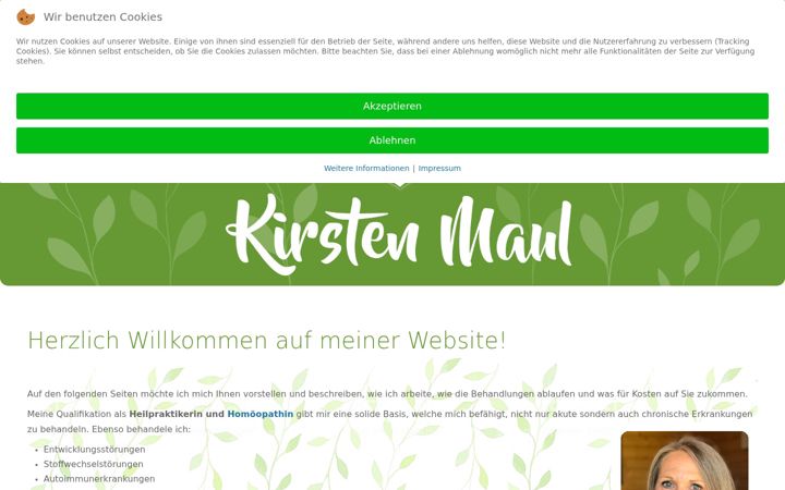 Screenshot of kirsten-maul.de