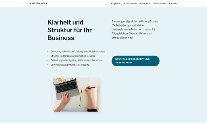 Screenshot of kirsten-wolf.de