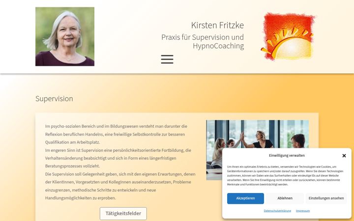 Screenshot of kirstenirmer.de