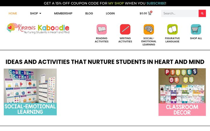 Screenshot of kirstenskaboodle.com