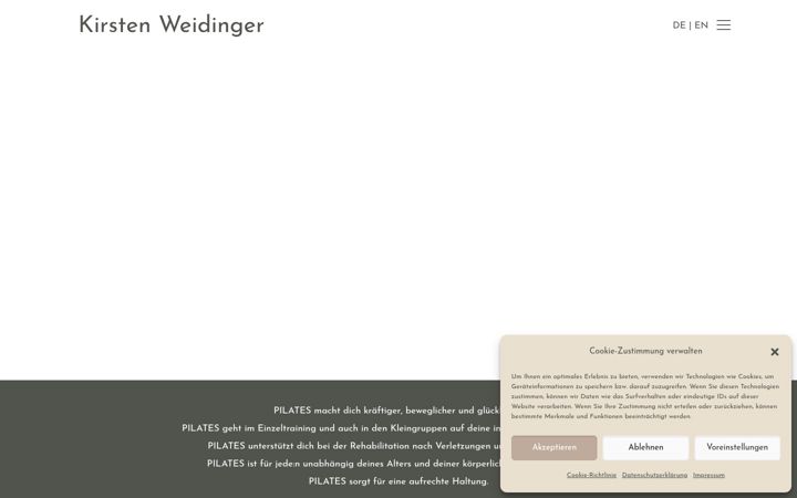 Screenshot of kirstenweidinger.at