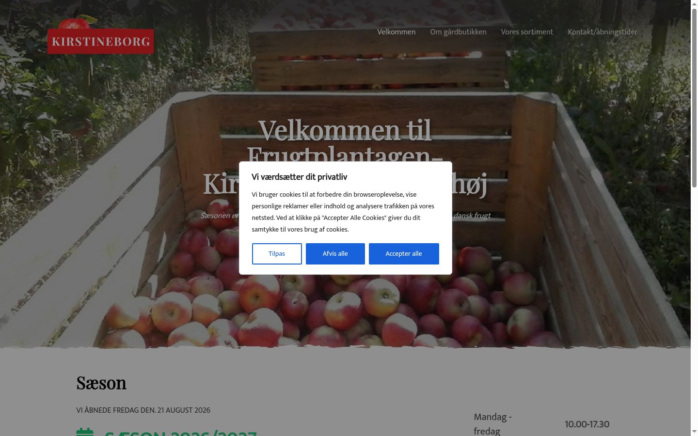 Snímek obrazovky baneru souhlasu zobrazeného před jakoukoli interakcí