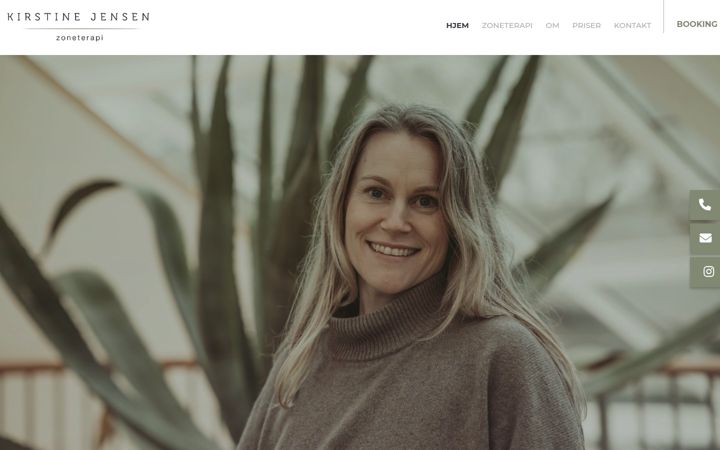 Screenshot of kirstinejensen.dk