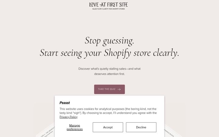 Screenshot of kirstyvanacker.com
