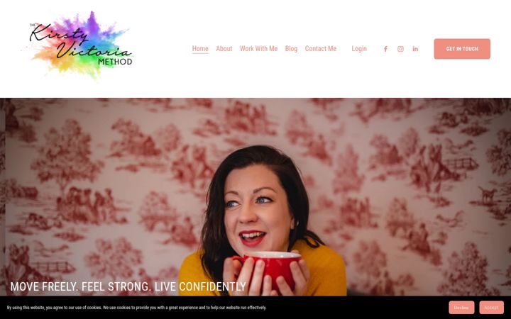 Screenshot of kirstyvictoria.co.uk