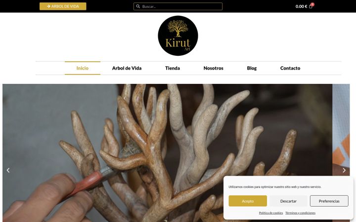 Screenshot of kirut-art.com