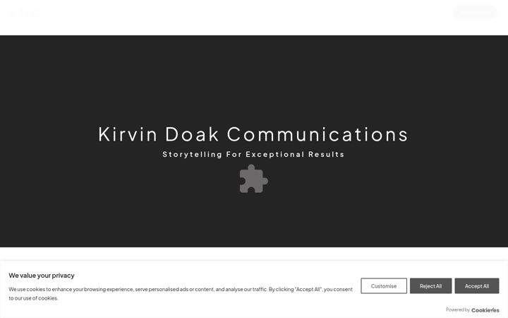 Screenshot of kirvindoak.com