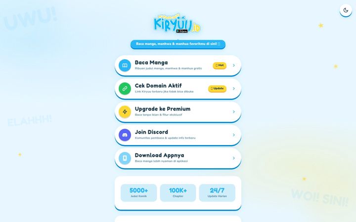 Screenshot of kiryuu.io