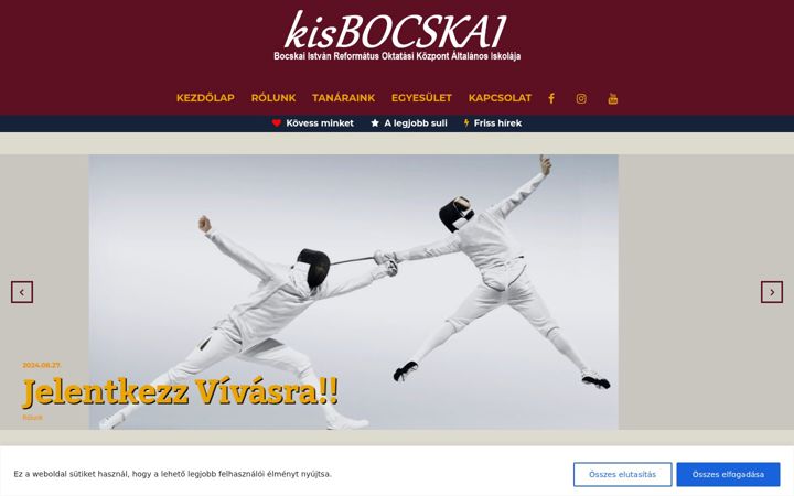 Screenshot of kisbocskai.com