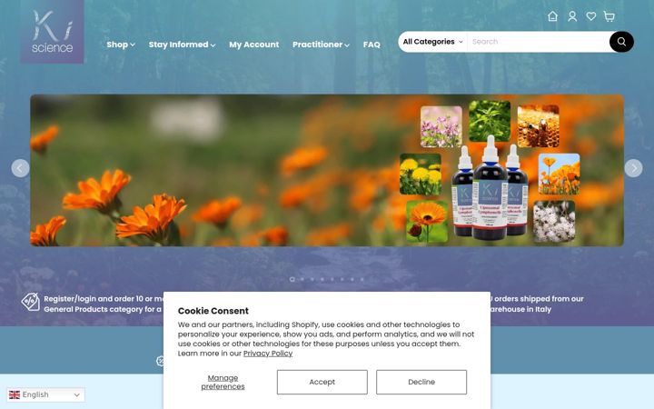 Screenshot of kiscience.com