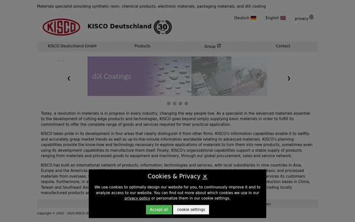 Screenshot of kisco-net.eu