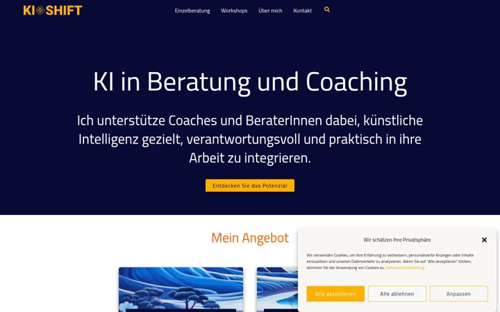 Screenshot of kishift.com