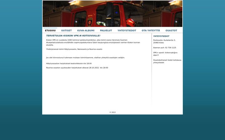 Screenshot of kiskonvpk.fi