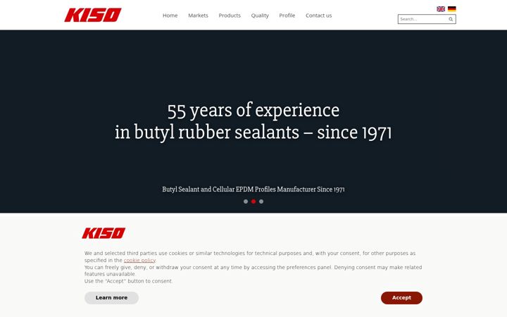 Screenshot of kiso.dk