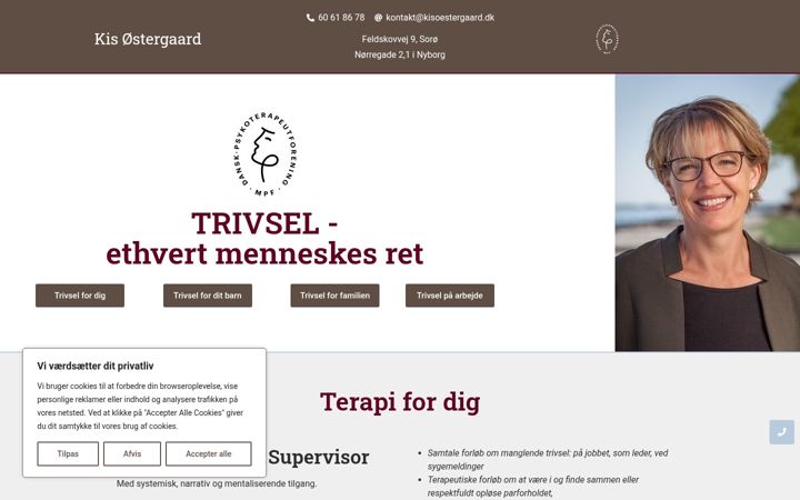 Screenshot of kisoestergaard.dk