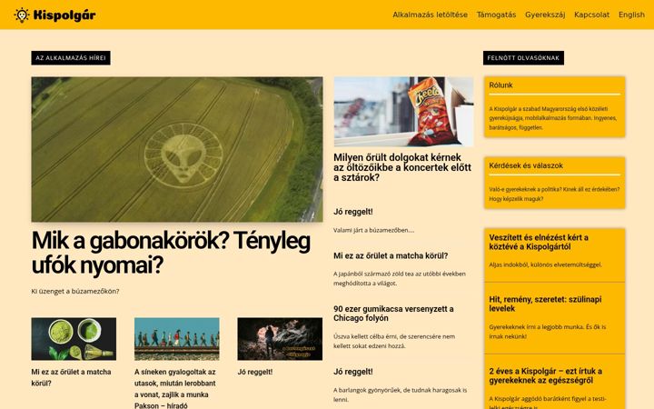 Screenshot of kispolgar.com