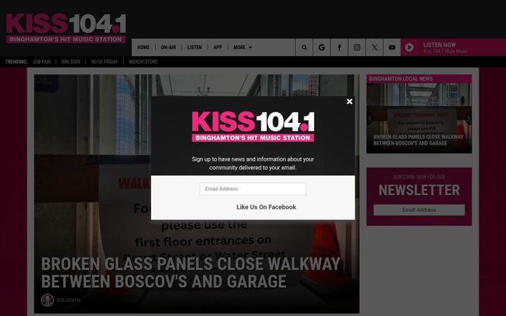Screenshot of kissbinghamton.com