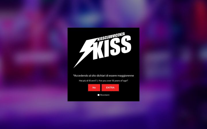 Screenshot of kissclubvicenza.com